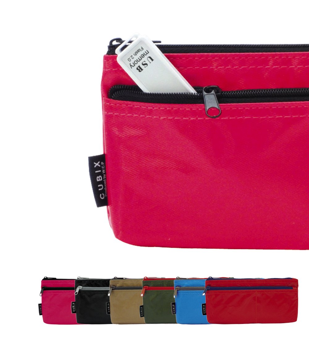 Amazon | キュービックス ペンケース フラット ポケット付 カーキ