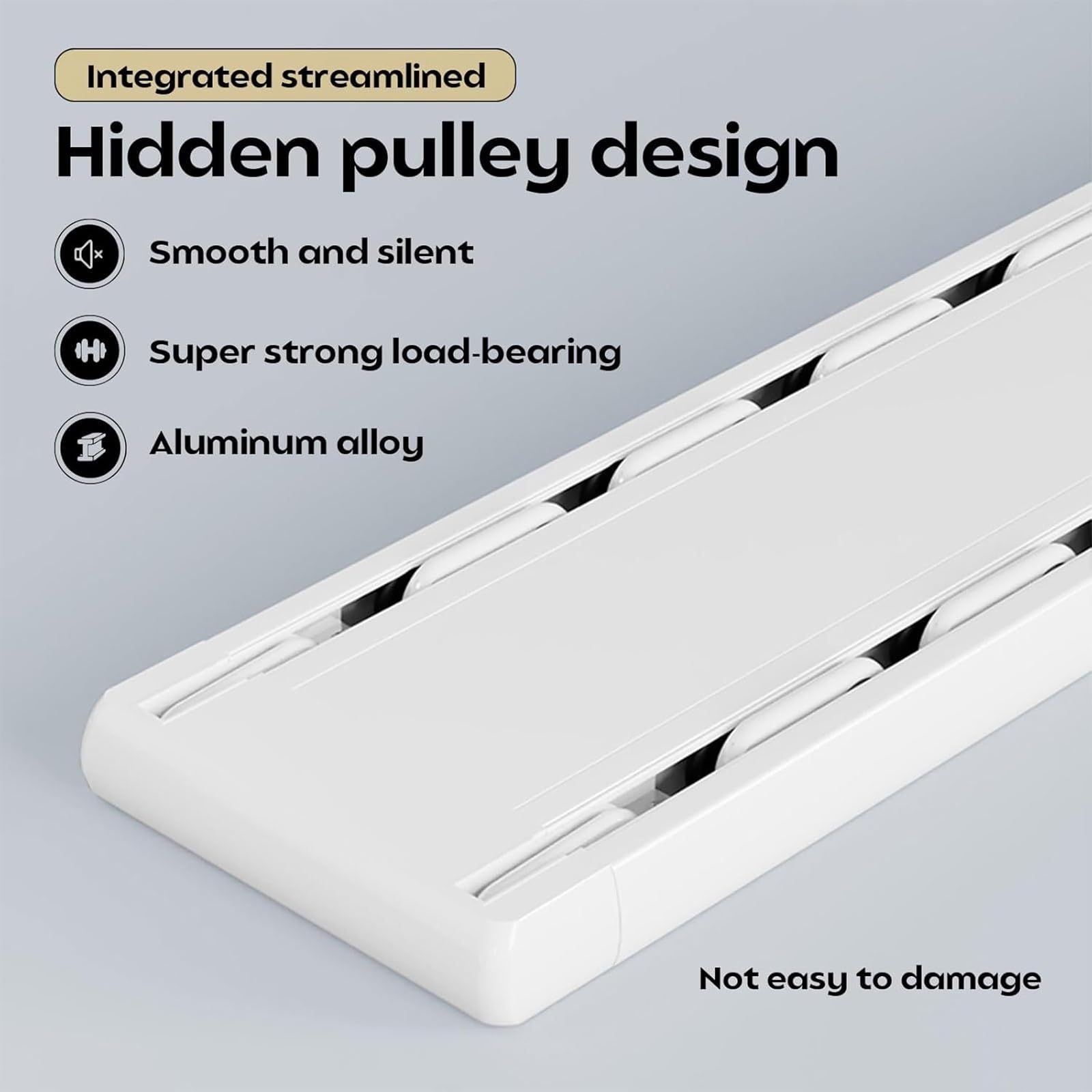 Wytrzymały podwójny szyn do zasłon - montowany na suficie aluminiowy karnisz do kampera, salonu, szpitala, sypialni, pokoju, przegroda, prysznic, 1-6 m (czarny 1,6 m)