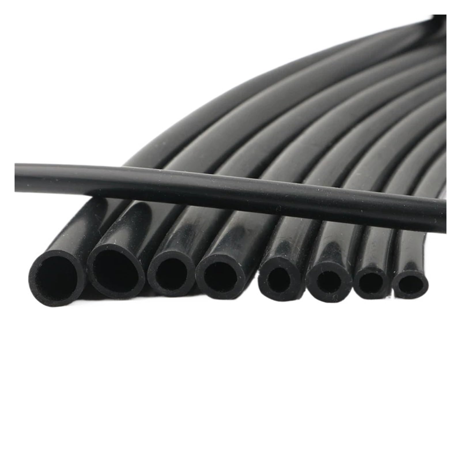 1M Schwarz Silikon Rohr 3~38mm Gummi Schlauch Flexible Weiche Rohr for Aquarium Luftpumpe(38 x 44mm)