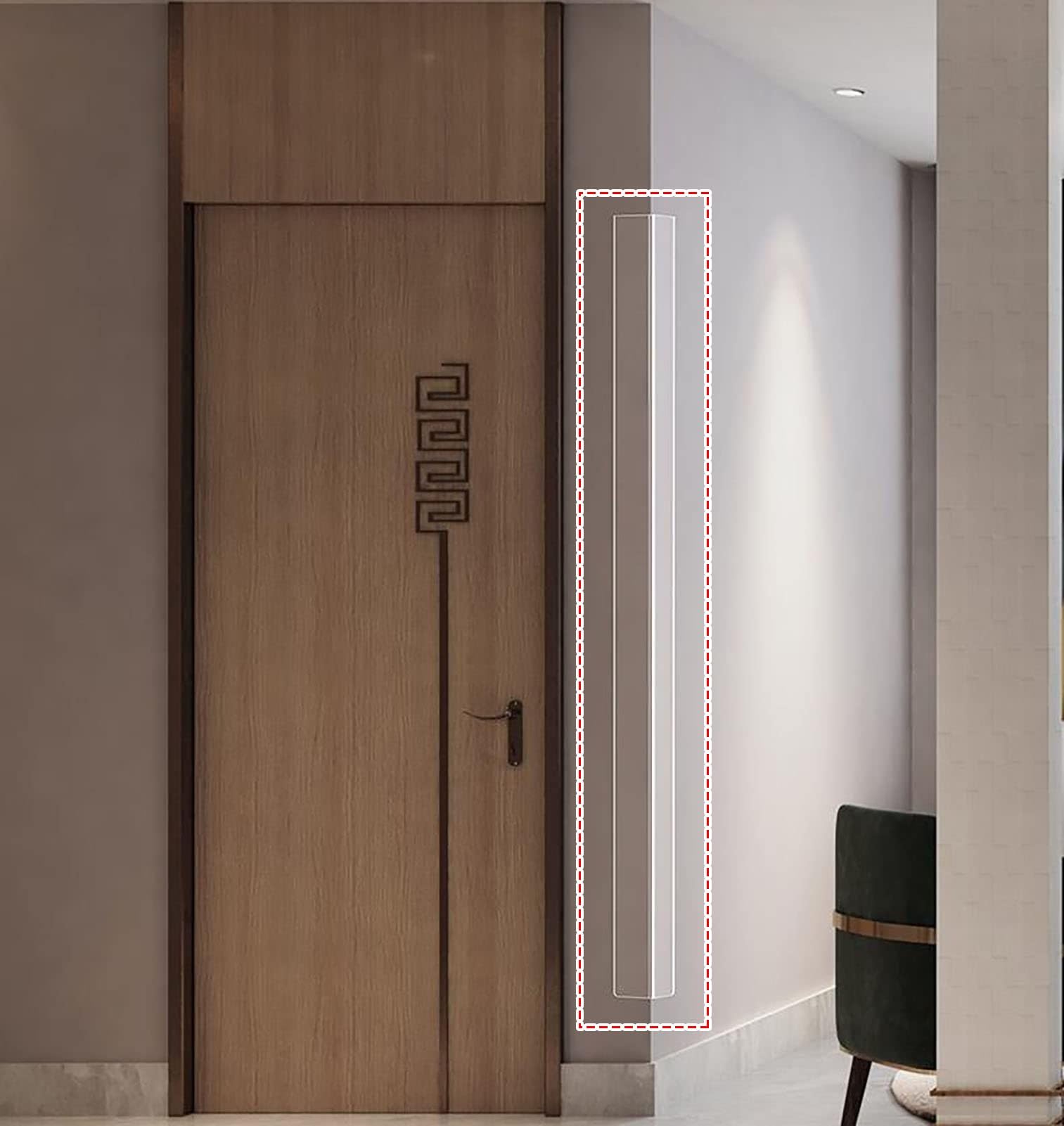 Paraspigoli Muro Angolare Copriangoli Protezioni per angoli da parete autoadesive trasparenti, protezioni per bordi, strisce di protezione per bordi in PVC da 244 cm/paraurti per telai di porte vernic