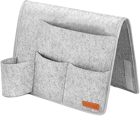 Amazon ベッドサイドポケット ウォーターボトルホルダーとベッドサイド収納ポケット を感じ 電話 アプリ 雑誌 リモコン用のオーガナイザーバッグをぶら下げソファベッド Color Gray クローゼット吊り下げ収納 オンライン通販