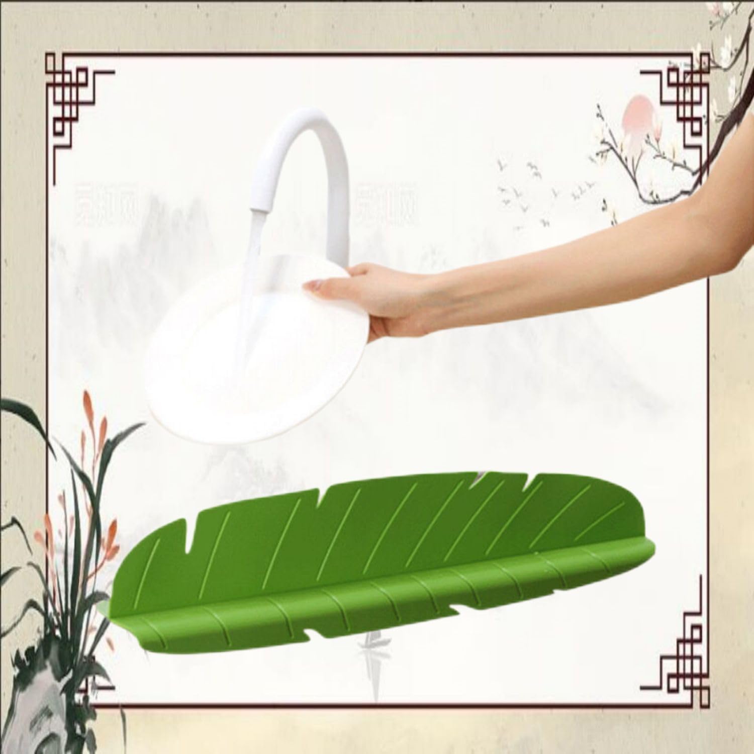 Amazon.com: 水槽挡水板厨房洗碗池防溅隔水神器挡水条洗手盆台面硅胶