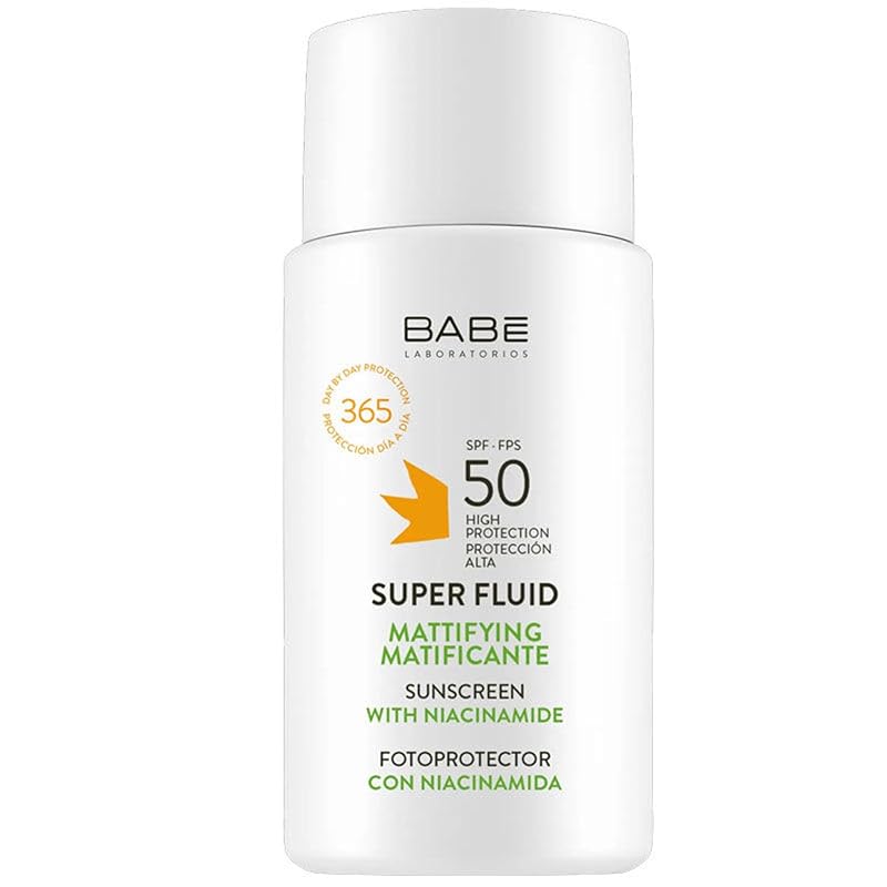 Babe Protetor Solar Facial Super Fluid Mattifying SPF 50, 50 mL