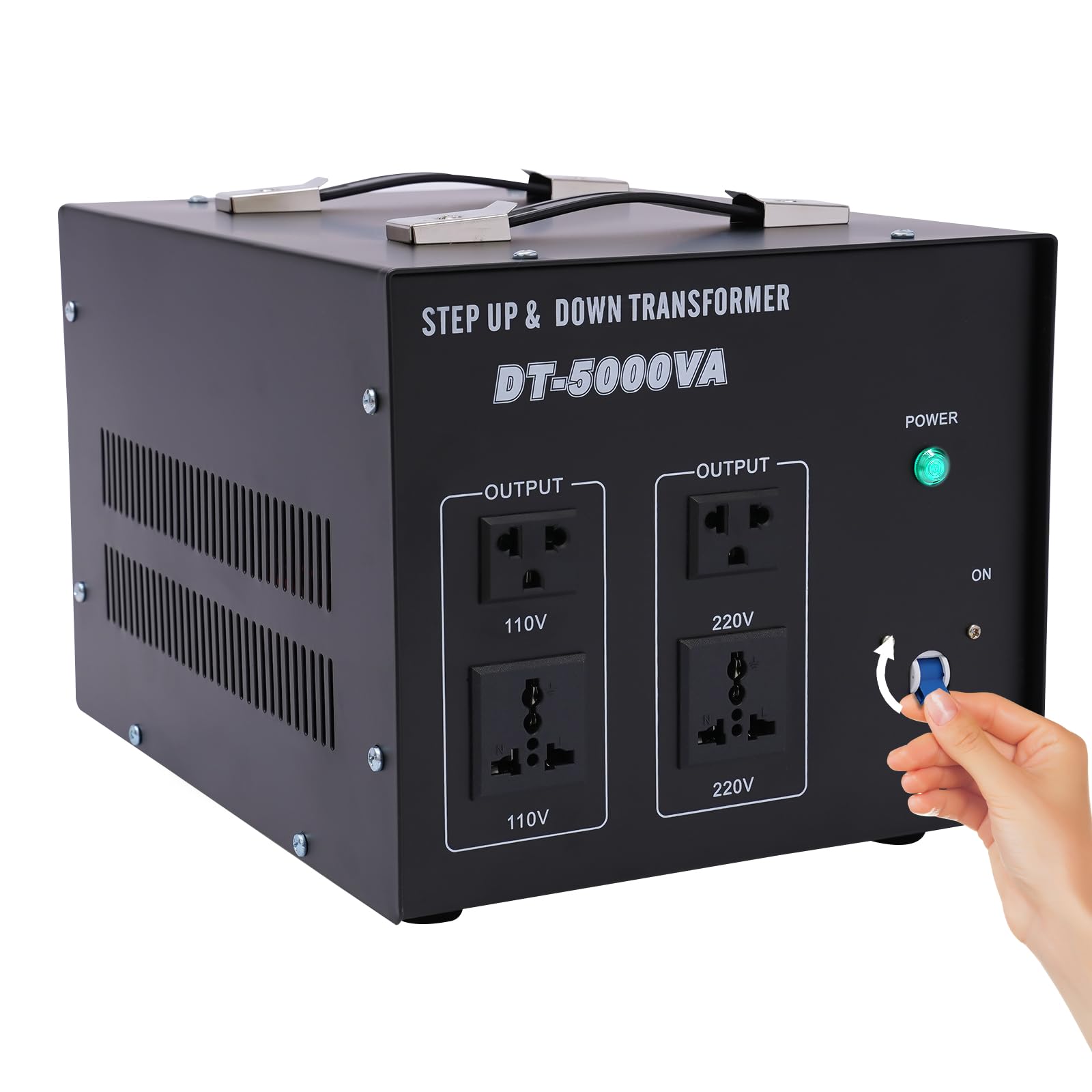 Trasformatore di tensione, trasformatore da 4500 W, 110 V su 220 V, convertitore di tensione per conversione su e giù, basso rumore