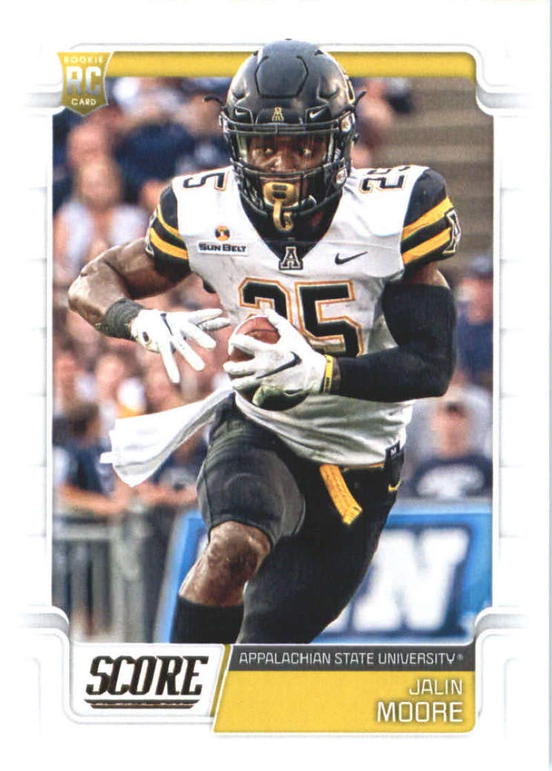 2019 Score #343 Jalin Moore Jr. Appalachian State Mountaineers Rookie Football Card