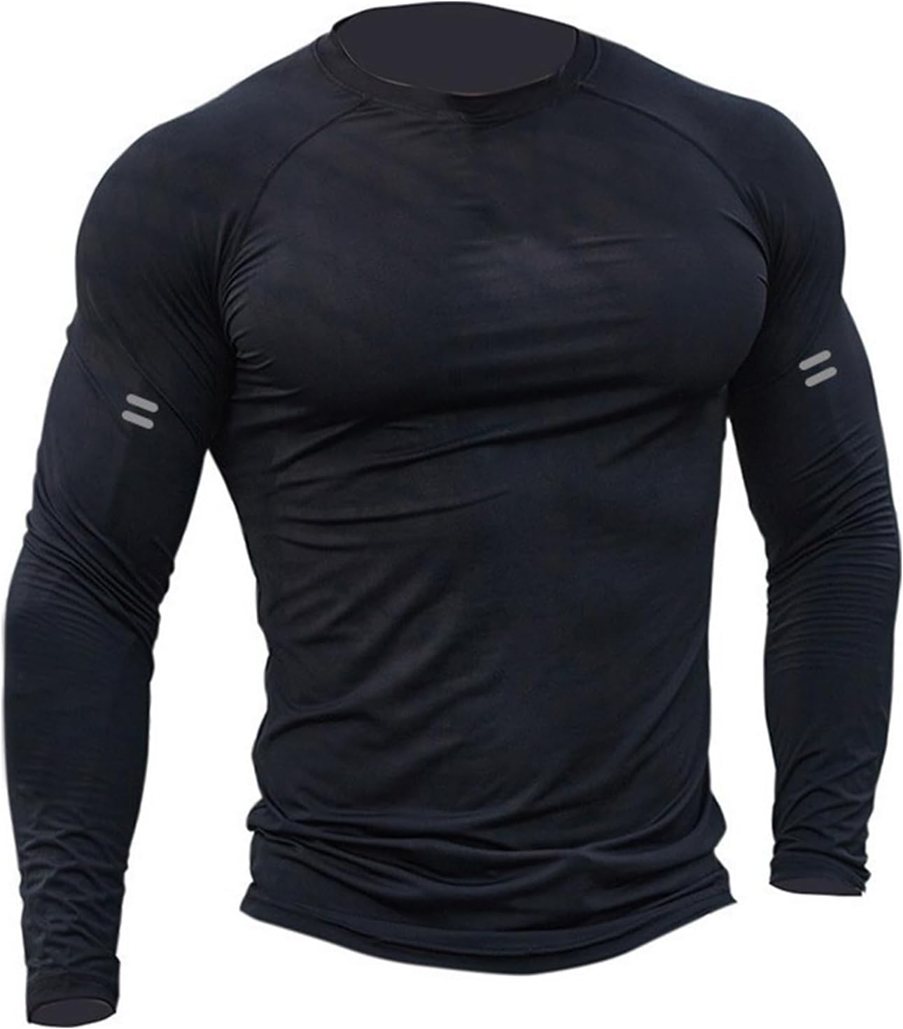 Men's Sun Protection Shirts Long Sleeve Swim Shirt Soft Stretch Sports T-Shirt Dry Fit Athletic Running Workout Shirts