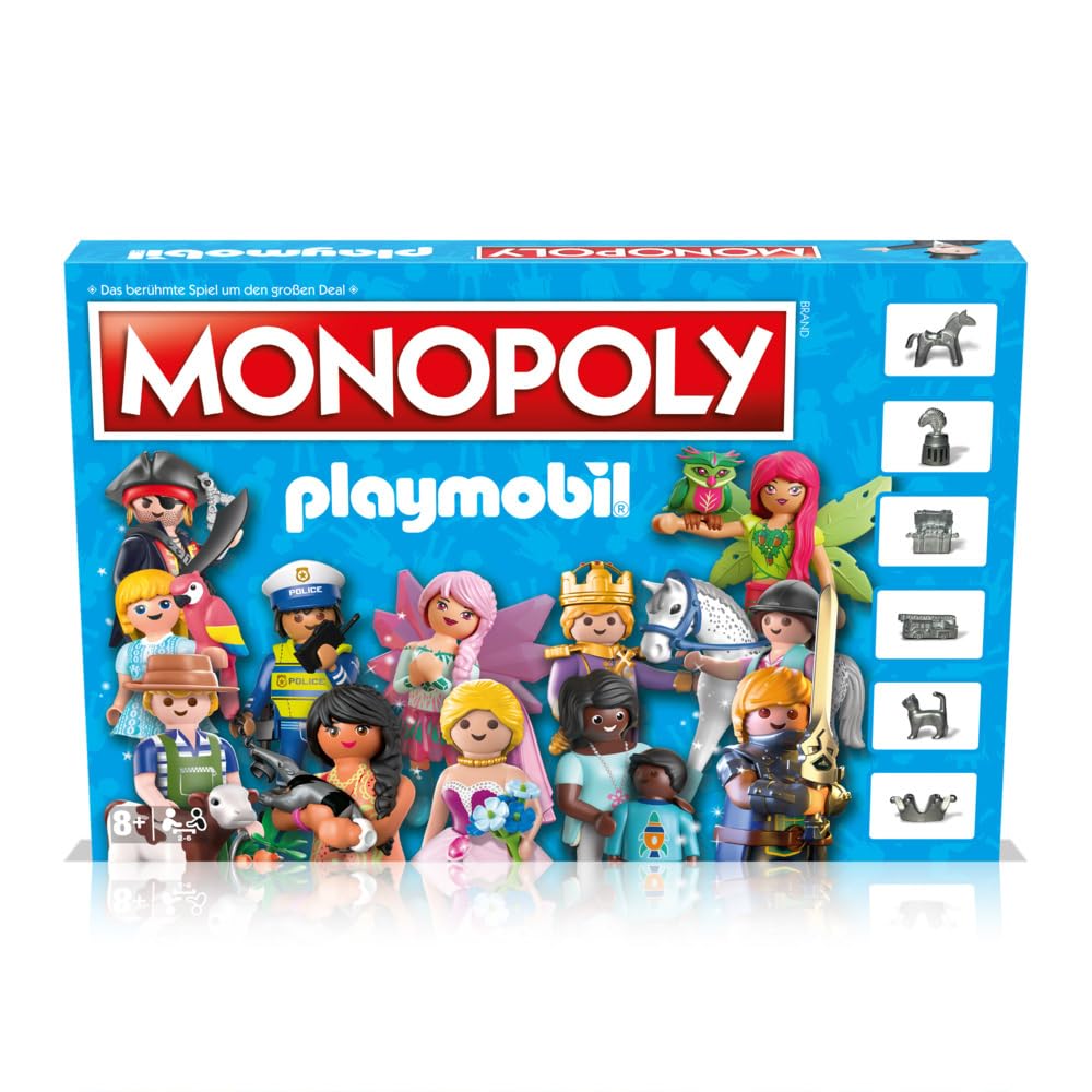 Winning Moves - Monopoly - Playmobil - Brettspiel - Alter 8+ - Deutsch