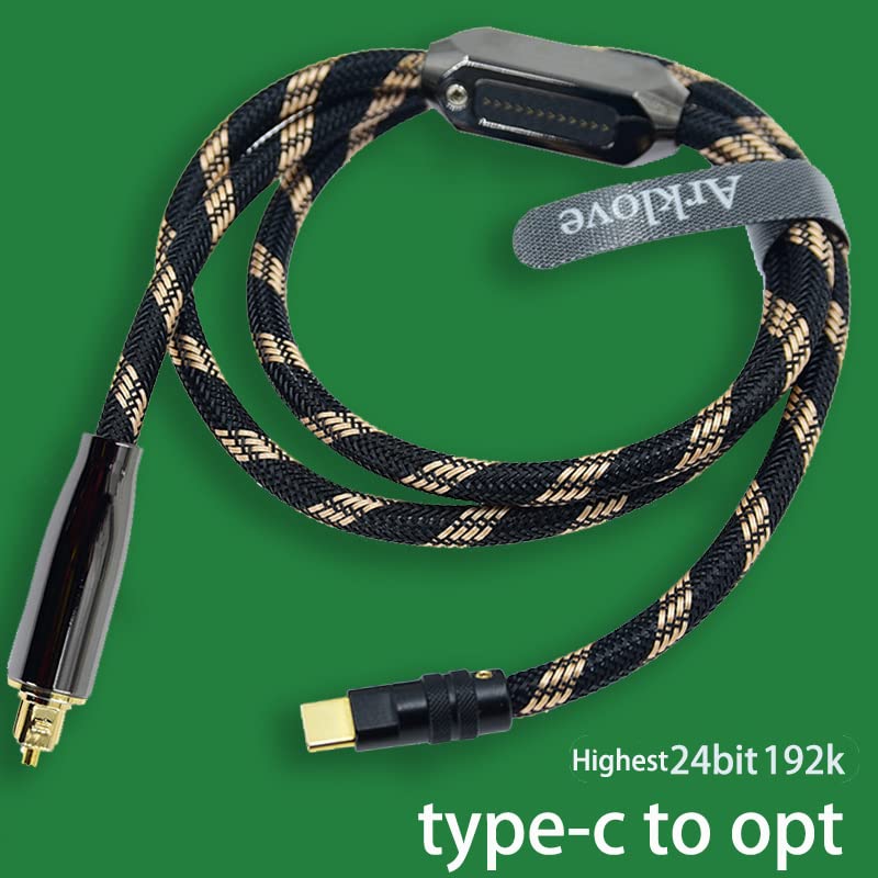 Miniatura 5 de Cable USB c a óptico de 3 pies optar macho tipo c a interfaz de audio de fibra óptica digital Adaptador hembra Cable Toslink para amplificador de
