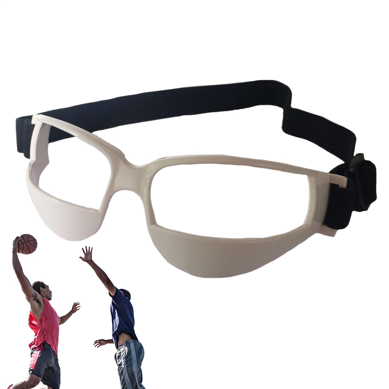 Basketballbrillen, Dribbling-Spezifikationen, professionelle Basketball-Trainingshilfe, verstellbarer elastischer Riemen, Sicherheitsbrille für Kinder, Erwachsene, Jugendliche, Golf, Rugbys, Fußball