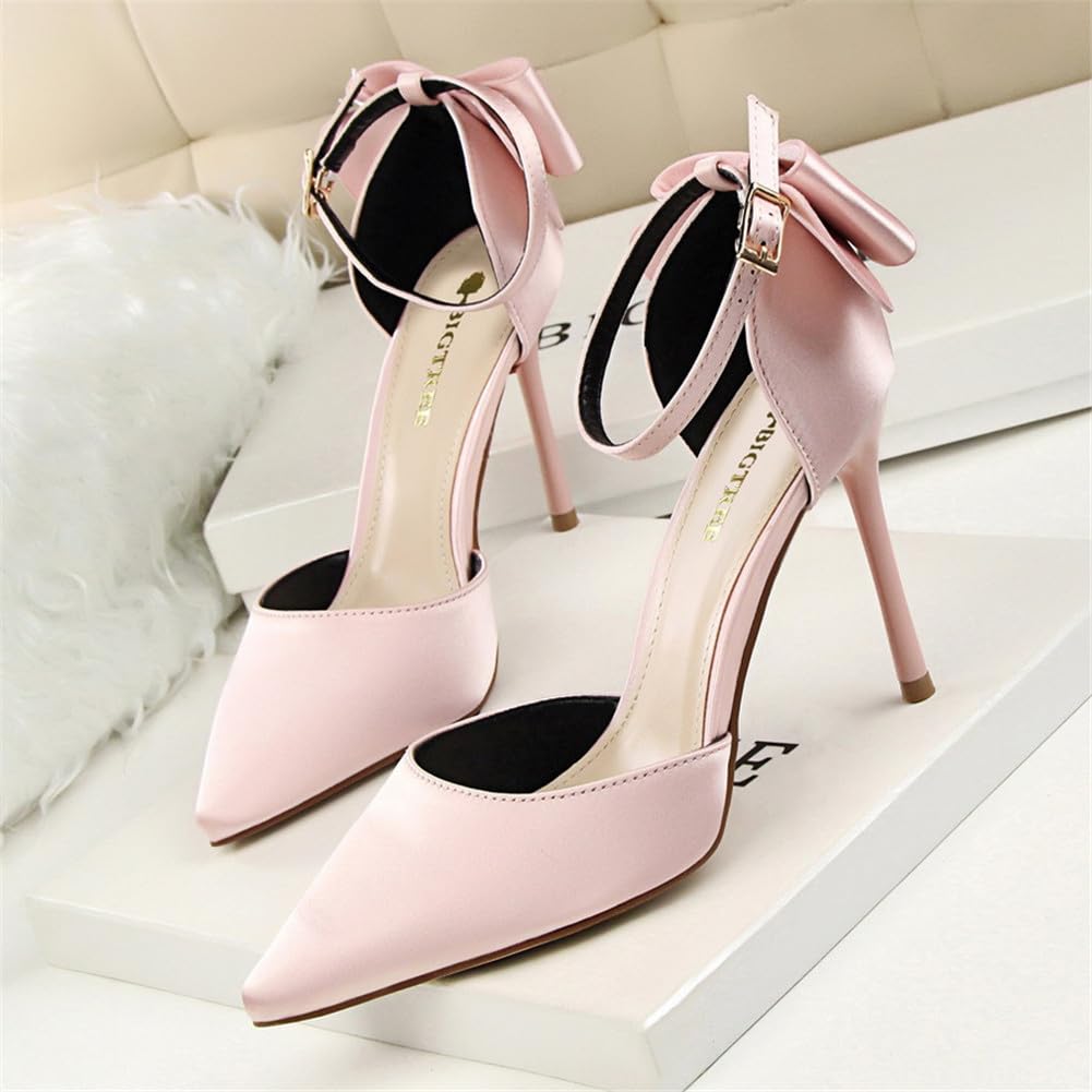 Zapatos de Tacón de Aguja Puntiagudo Punta Cerrada Diseño Elegante Modo para Fiesta y Boda para Mujer 10 CM