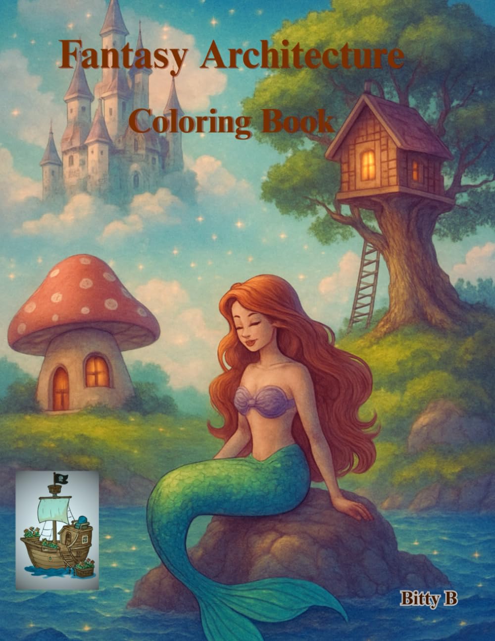 Fantasy Architecture Coloring Book