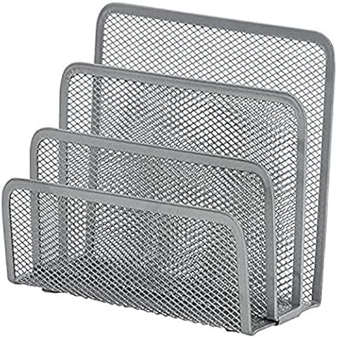 Soporte para cartas Q-Connect metálico de rejilla gris Cover