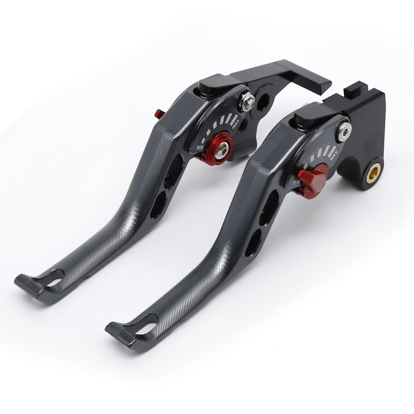 Pbqenxb Gray Break And Clutch Levers For Cf Moto 450Mt 450 Mt Cf450mt Accessories 2 Finger Cnc Adjustable Brake Clutch Lever