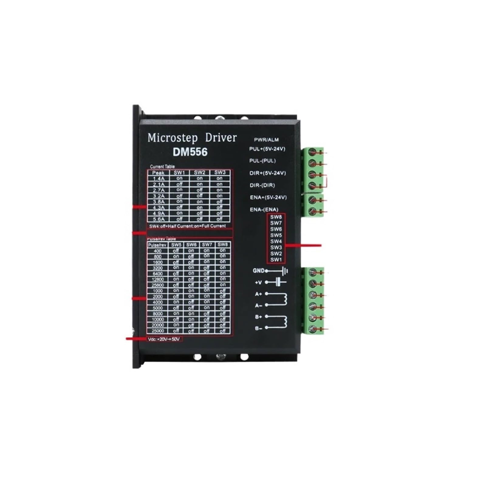 2RD58I8PM Stepper Motor Driver TB6600 DM556 DM542 DM860H DM860(DM542)