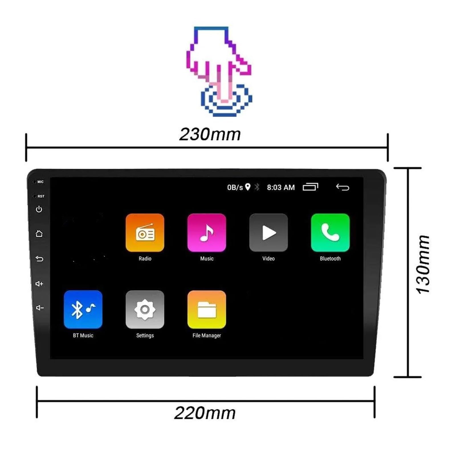 Kit montaje autorradio Para PEUGEOT 206 2002-2006