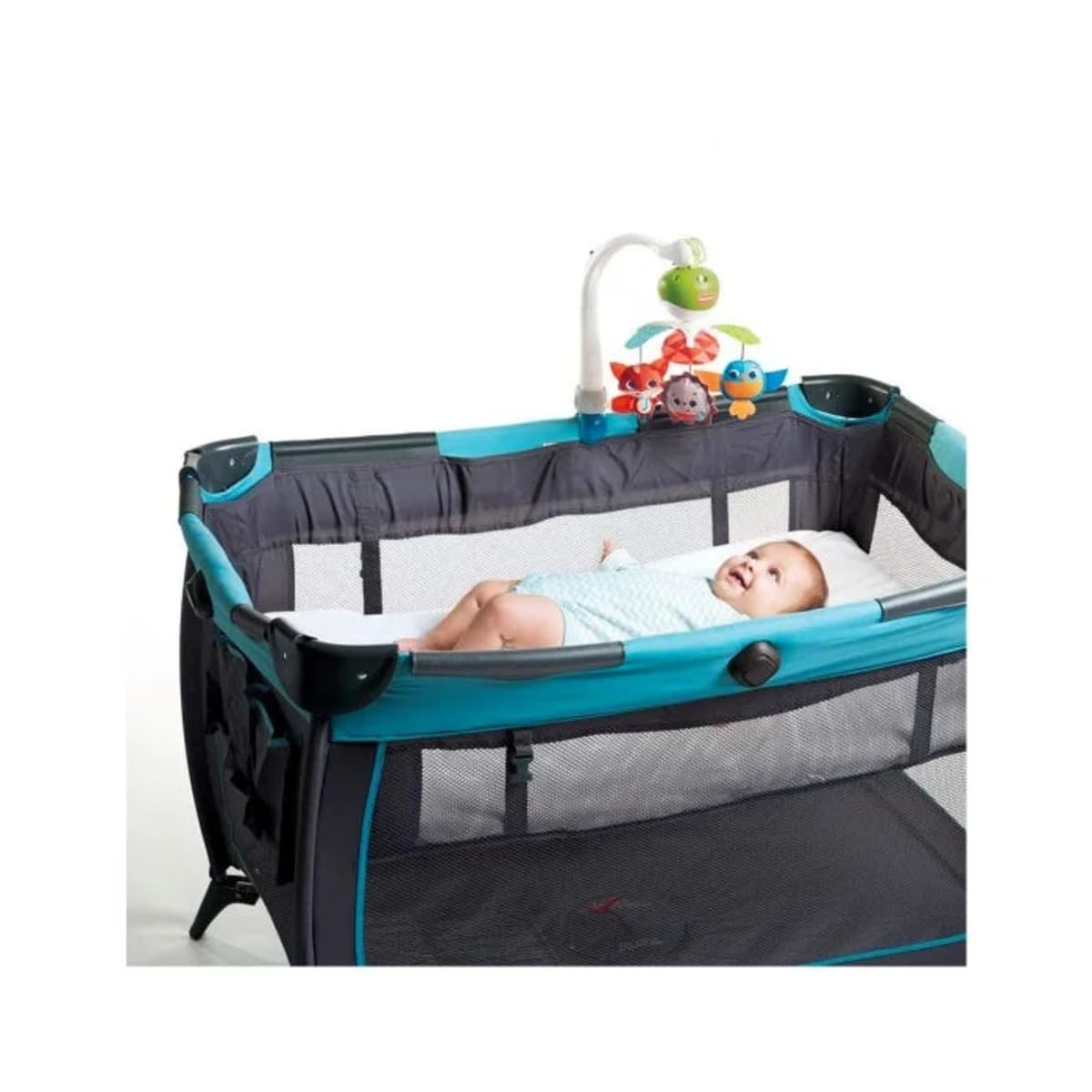 Tiny Love Take A Long Mobile 3 in 1 Giostrina Culla Musicale Portatile, 0+ Mesi, Attacchi Universali, 30 Minuti Musica, Meadow Days