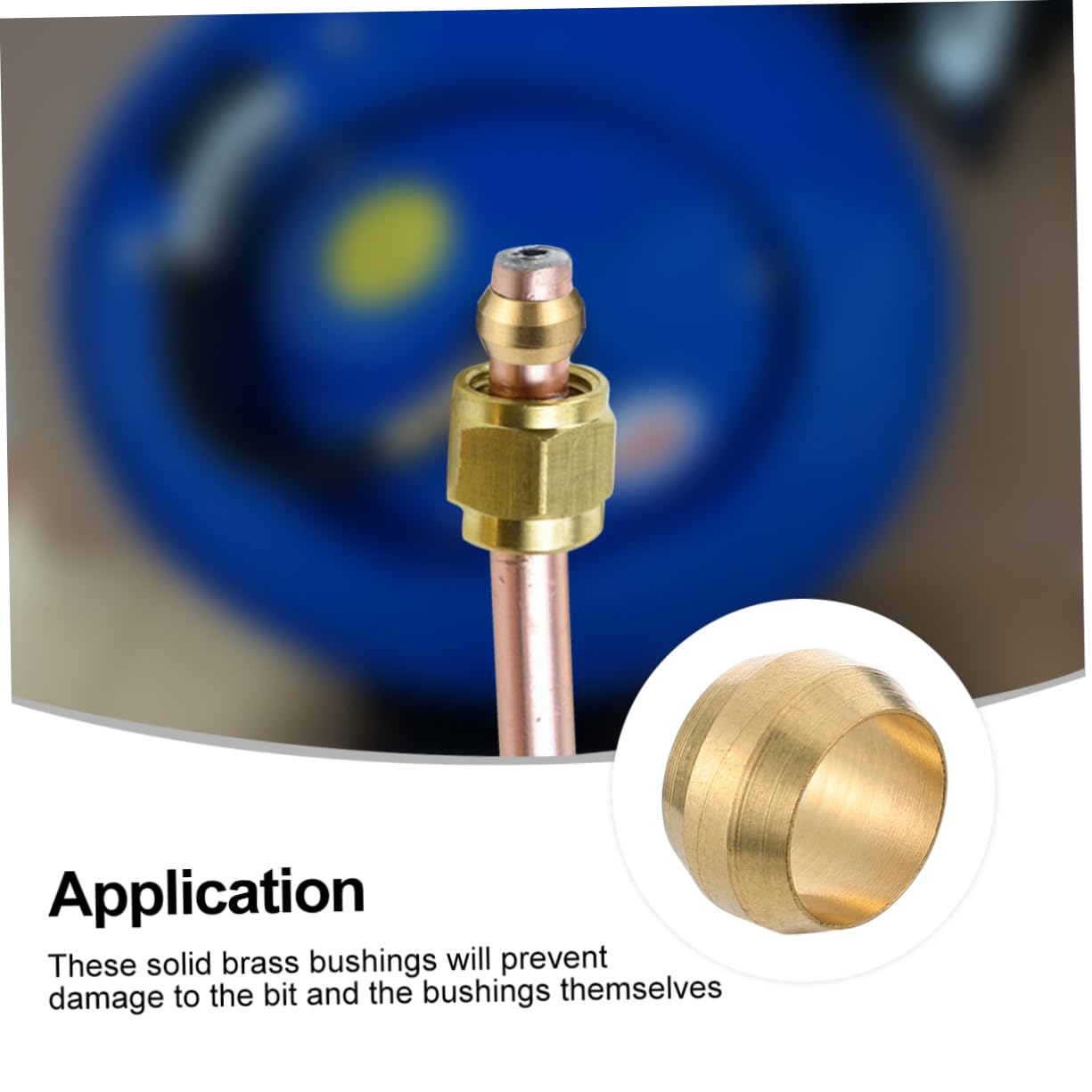 SOLUSTRE Brass Oil Cores 25pcs Tubing Oil Cores Accessories for Compression Sleeves High Temperature Ductility