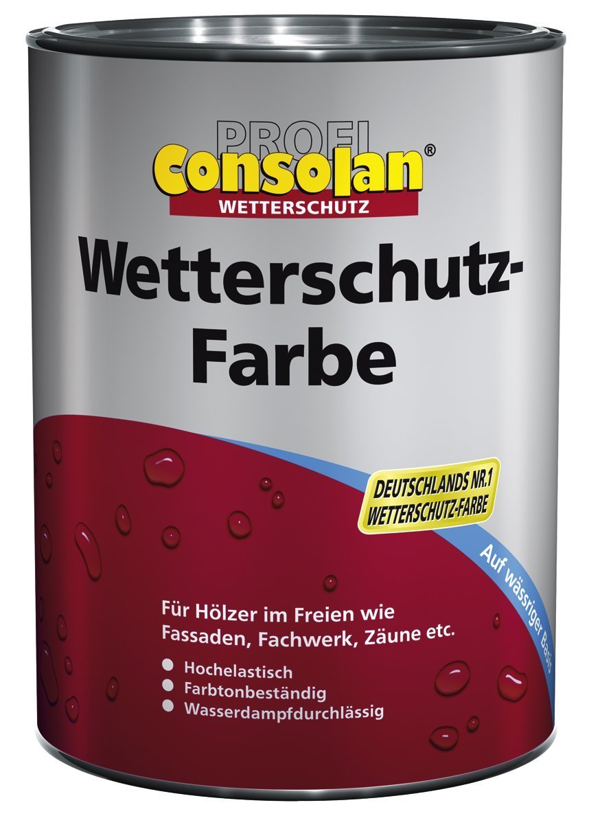 Consolan Profi Wetterschutzfarbe Weiss 2,5l
