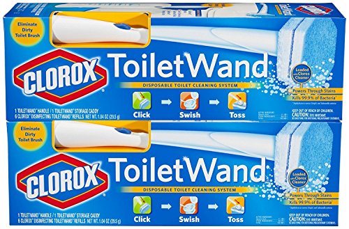 Clorox ToiletWand Disposable Toilet Cleaning Starter Kit , -2 pack