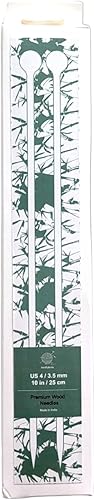Miniatura 7 de mindfulknits Agujas de tejer de madera de haya rectas de primera calidad, tamaño 4 de EE. UU., 0.138 in - 13.8 in de longitud, suministros de punto