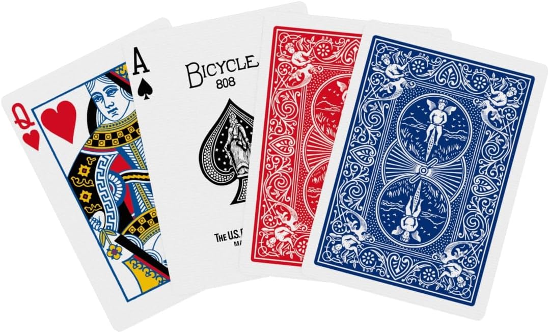 Bicycle Rider Back Playing Cards Standard Poker Size - Red & Blue 2-Pack - image 3