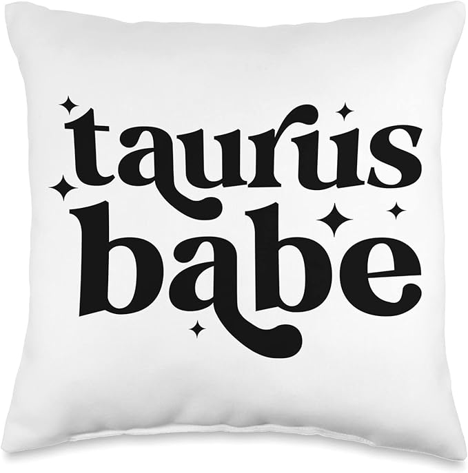 Taurus Babe Taurus Zodiac Sign Taurus Horoscope Throw Pillow