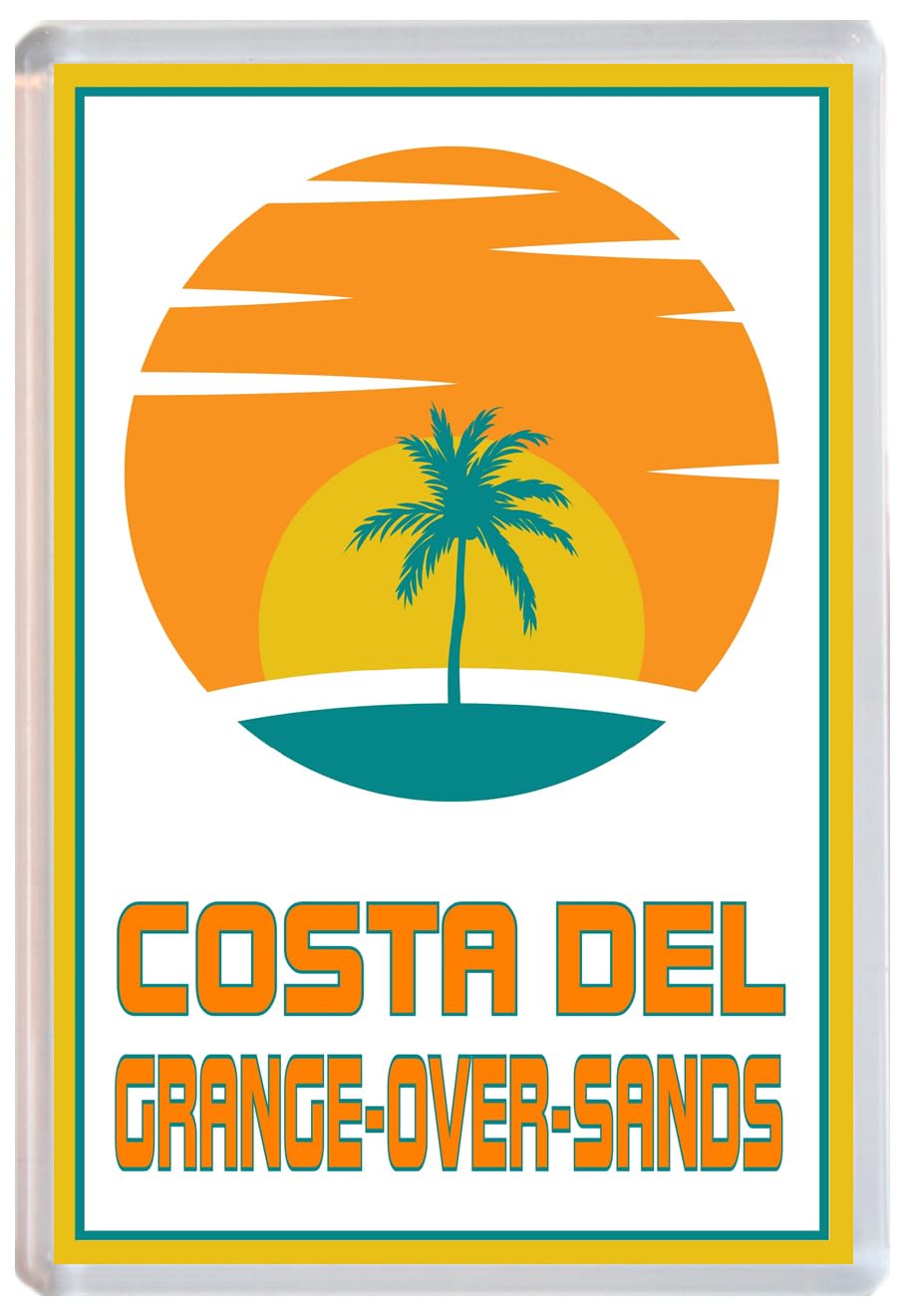 Baked Bean Store Multicolor Costa Del Grange-Over-Sands - Jumbo Fridge Magnet 96 X 67Mm