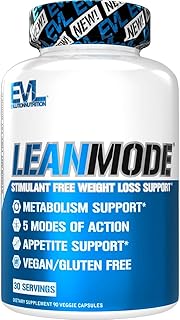 Evlution EVL Metabolic Energy Supplement - Multipurpose Herbal Metabolic Support with Invigorating Green Coffee Bean Extract - LeanMode Green Tea and Garcinia Cambogia Capsules - 30 Servings