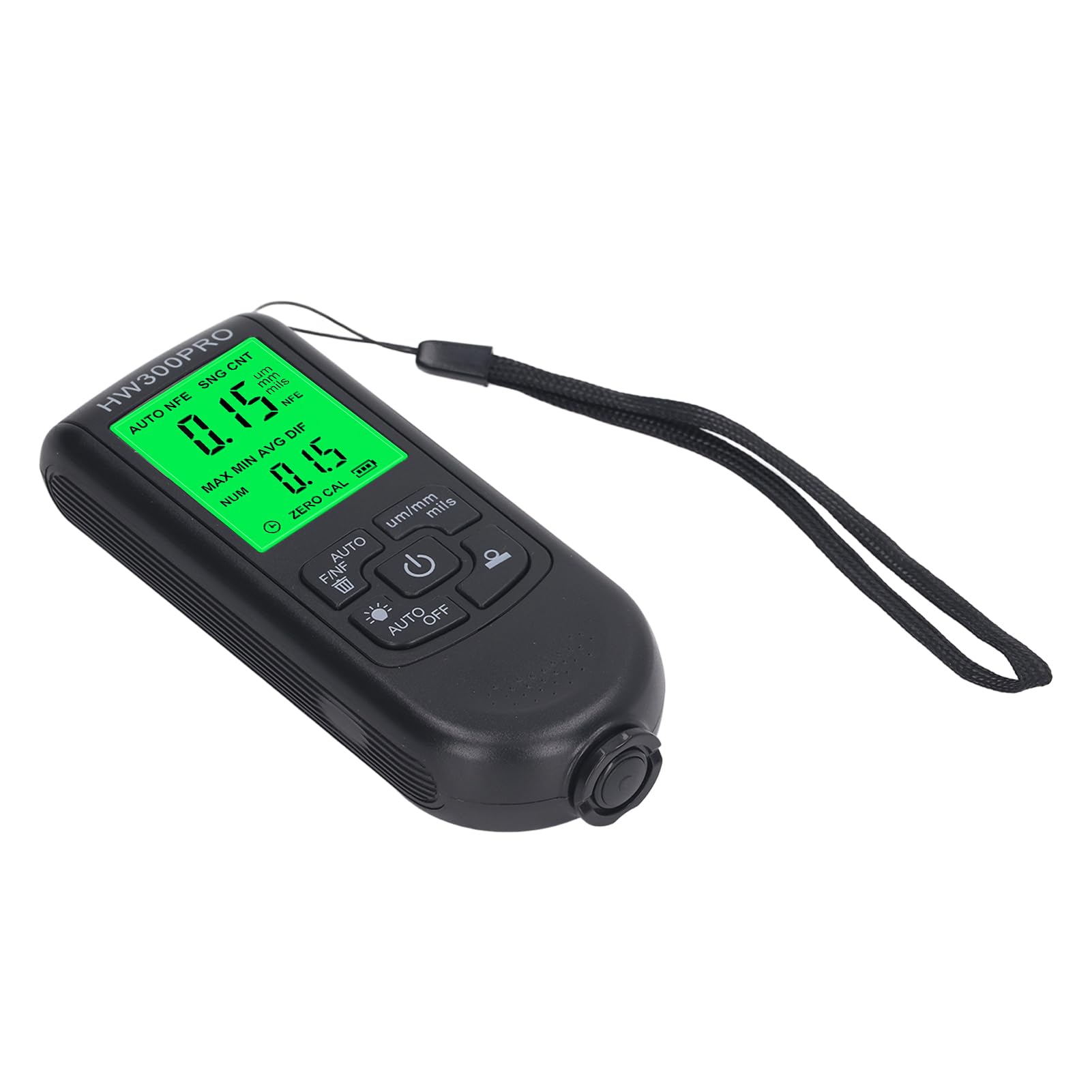 Paint Thickness Gauge, Paint Thickness Meter with 7pcs Calibration Plate 2000UM High Accuracy Digital Paint Depth Gauge for Manufacturing, Metal Processing, Chemical Industry,