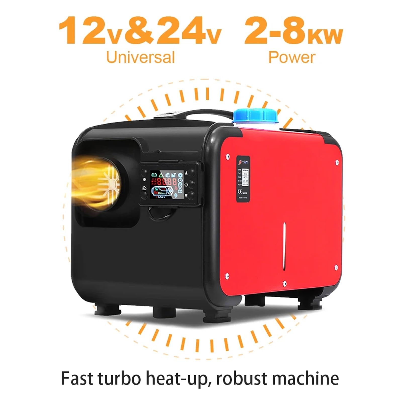 nagrzewnica pomocnicza 12V i 24V 5KW-8KW Samochodowy podgrzewacz diesla, powietrza, postojowy, przełącznik LCD do samochodu, jachtu, łodzi, podobny