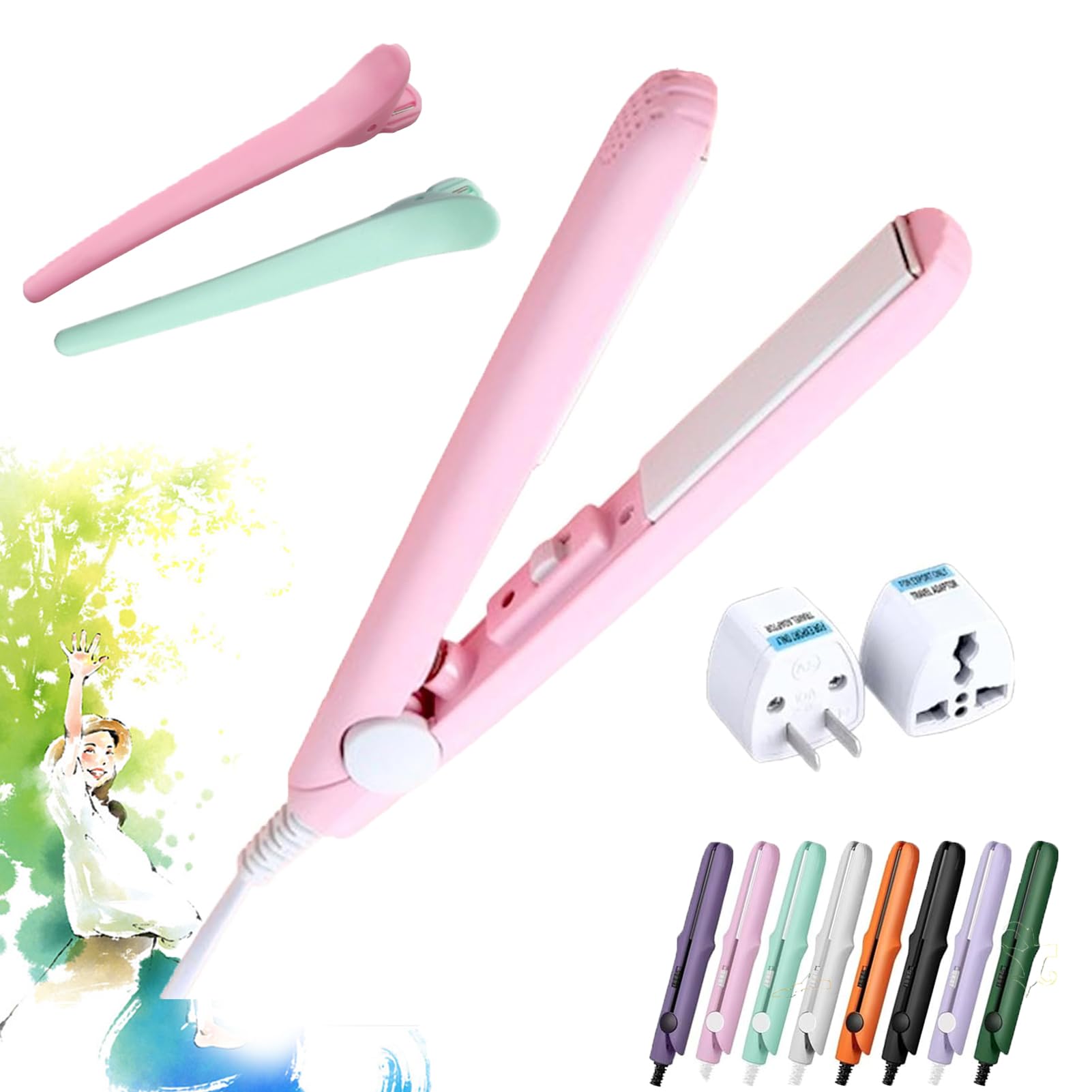 Ceramic Mini Hair Curler Mini Dual-Purpose Curling Iron Ceramic Mini Hair Curler For Short Hair Travel Curling Iron