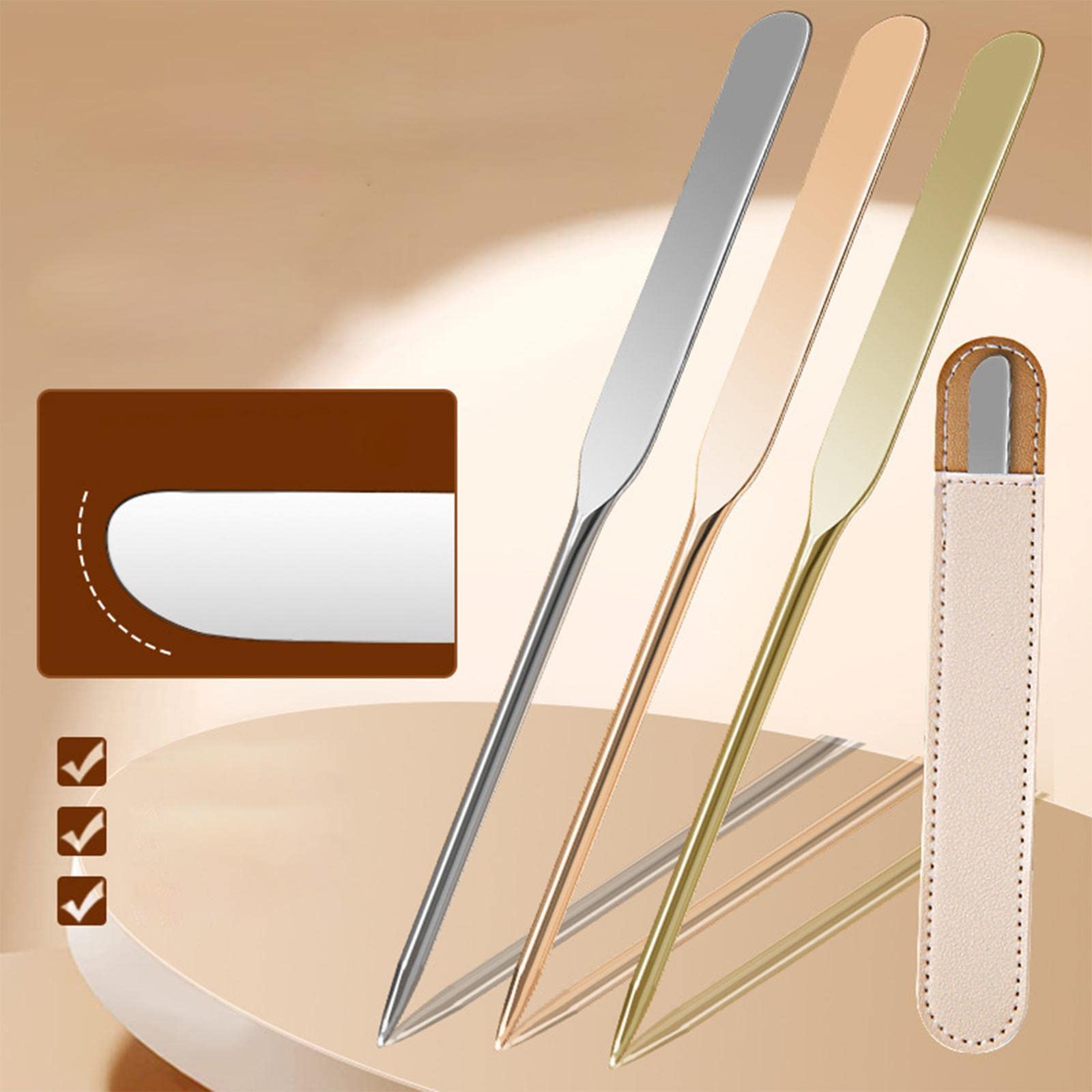 Enakshi Makeup Spatulas for Girls Women for Palette Mixing and Sampling Foundation Aureate with Case |Health & Beauty | Nail Care, Manicure & Pedicure | Nail Art Accessories-image-32