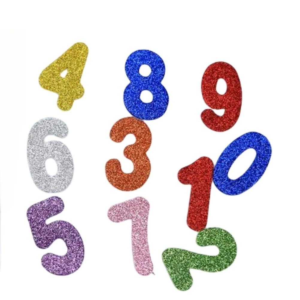 168 Lettere Adesive In Schiuma Con Glitter - Alfabeto Completo Per Decorare Pareti E Feste Di Compleanno - Foto 8