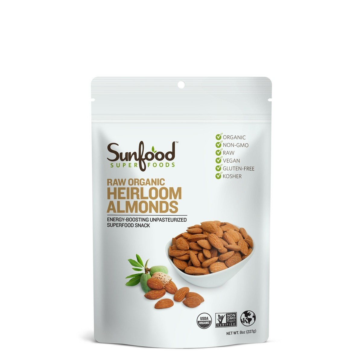 Raw Organic Heirloom Almonds