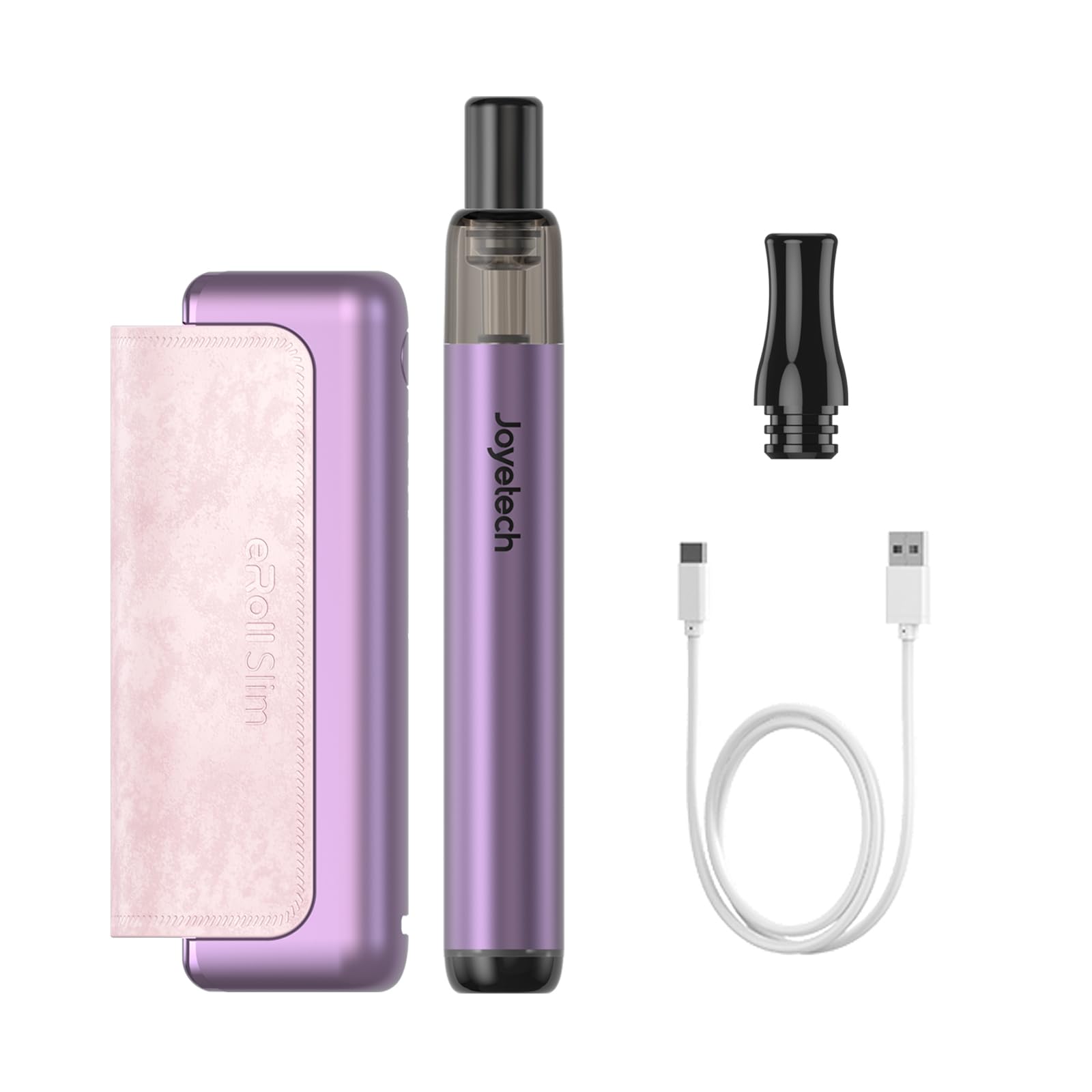 JOYETECH Eroll Slim Vape Kits 1500mAh + 480mAh Large Battery 2ml  Rechargeable USB-C Change Pod System No Nicotine Lavender Purple:  Amazon.de: Electronics & Photo