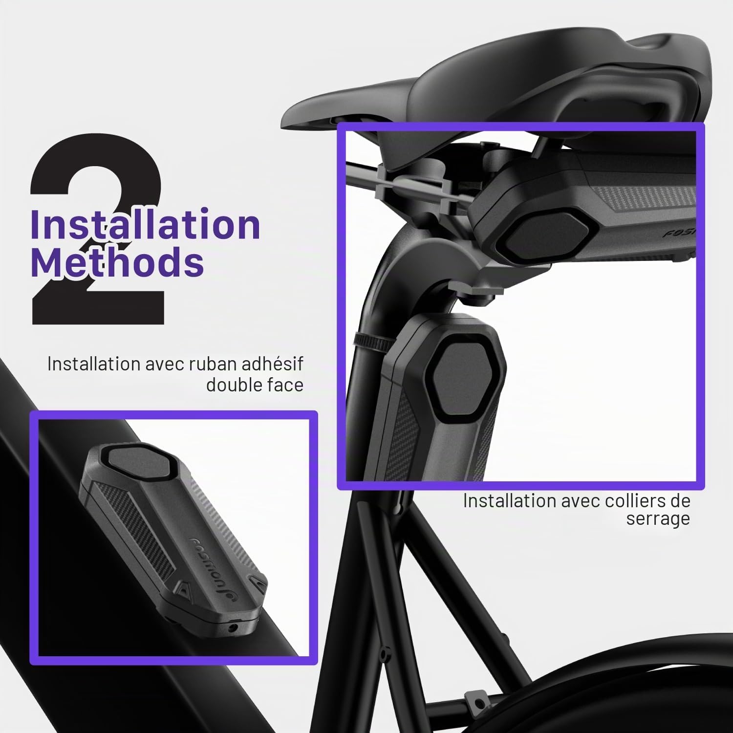 Fosmon – Alarme Antivol Moto/Vélo avec Télécommande – Étanche, Sirène 113 dB, Piles Incluses – Pour Moto, Vélo, Scooter & Vélo Électrique | Compatible avec Moto, Vélo, Scooter, et Vélo Électrique. Détecteur de Vibration et Système de Sécurité avec Piles I