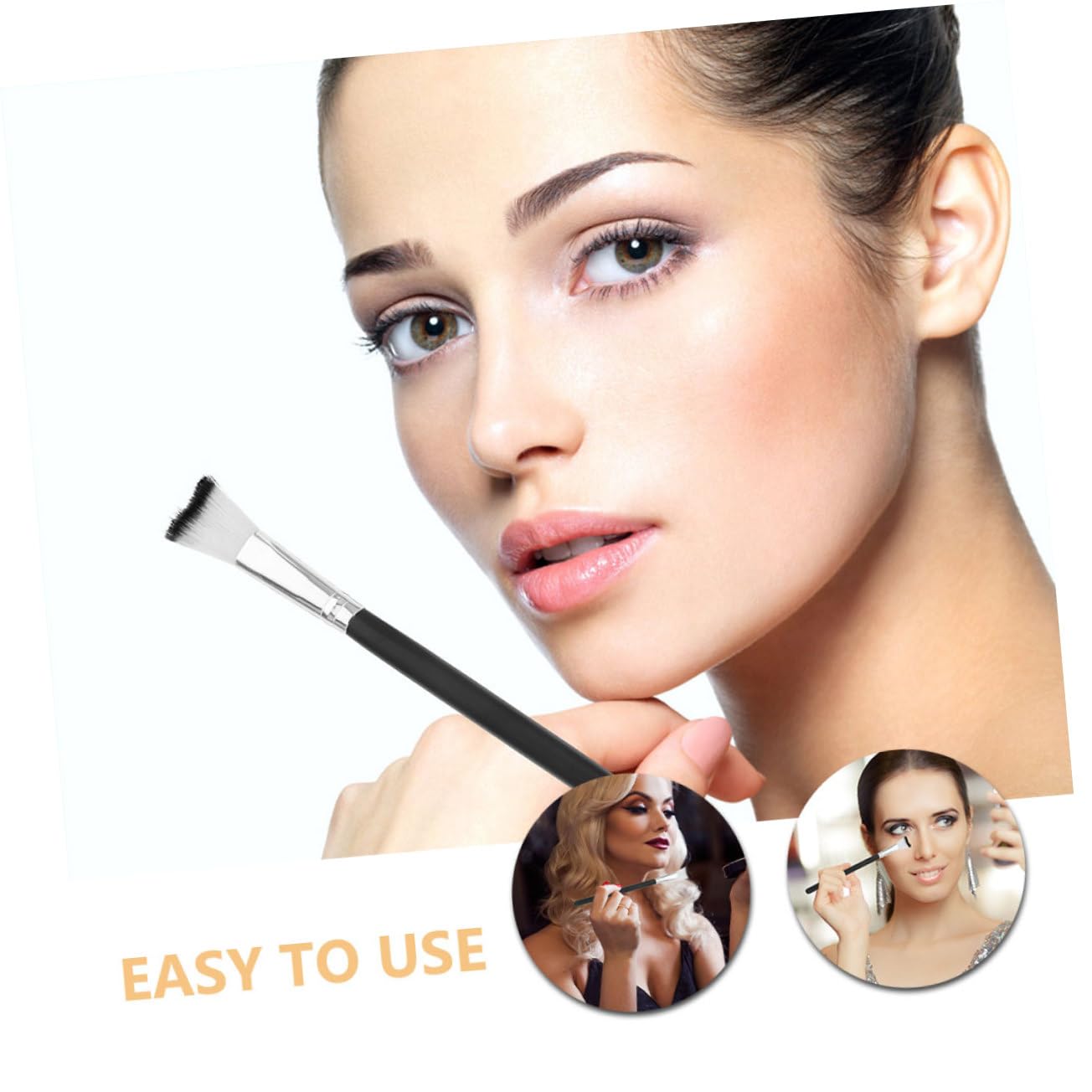 Nose Shadow Brush for Highlighter Soft Multi Use Makeup Brush Portable Shaped Blush Applicator for Makeup Enthusiasts and Professionals