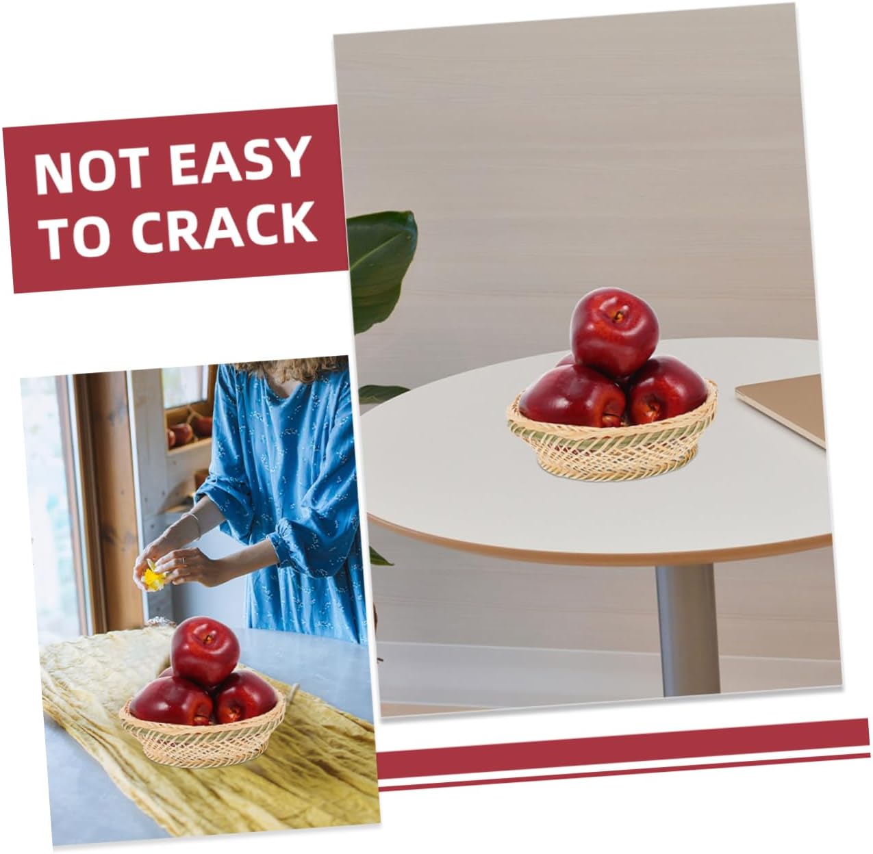 VOSAREA 8pcs Lifelike Faux Fruit Display for Kitchen and Wedding Decoration Safe Low Maintenance Artificial Fruits for Craft Projects and Home Decor