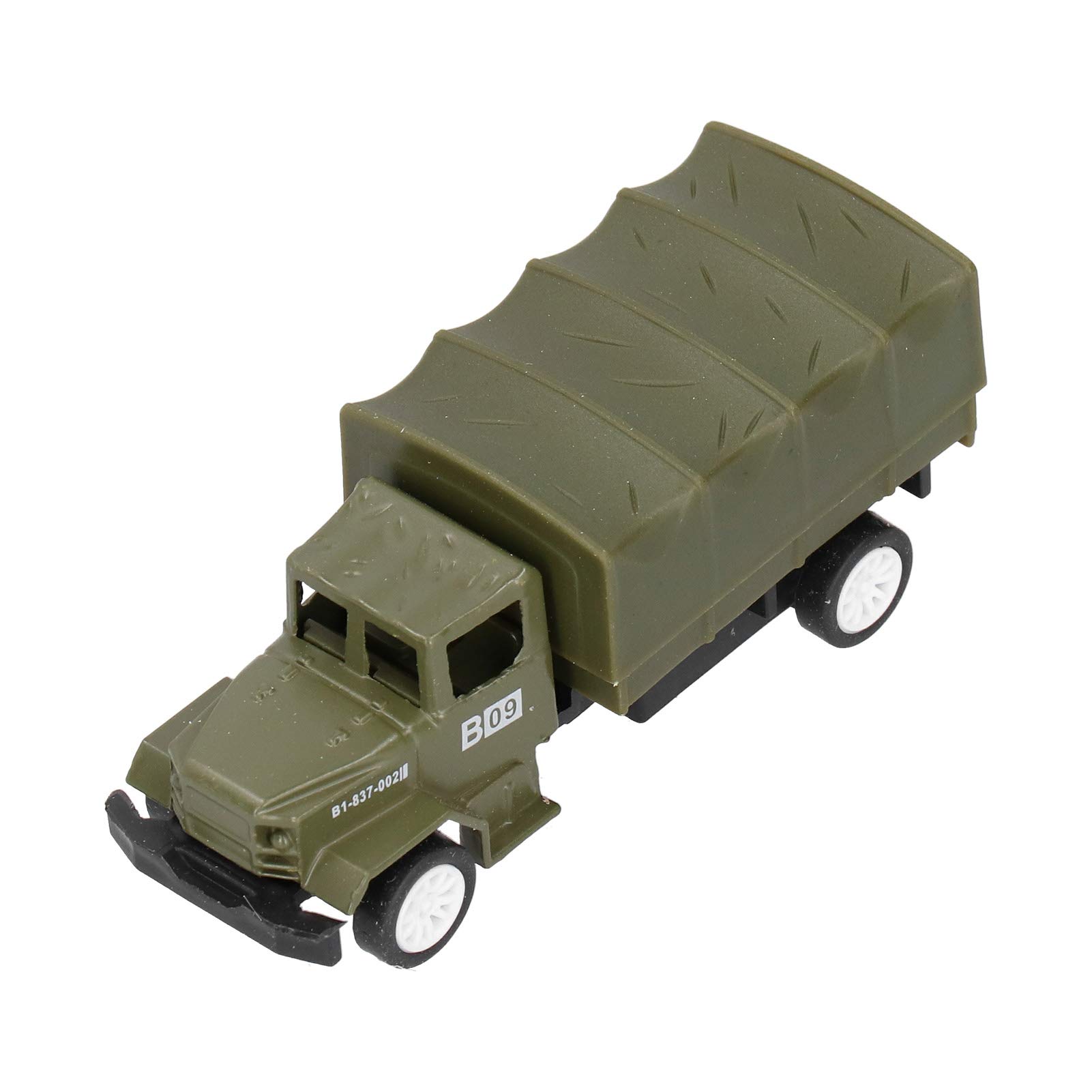 Modèle de Véhicules Militaires 1:64 Superbes Modèles de Véhicules de Camion-citerne à Tirer pour Enfants et Adultes, Ensemble de 6 Pièces pour les Collectionneurs et les Amateurs de Jouets