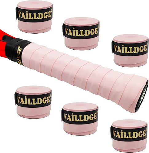 Cinta de agarre para raqueta de tenis, cinta de agarre precortada de sensación seca que absorbe el sudor, agarre cómodo aterciopelado para raqueta