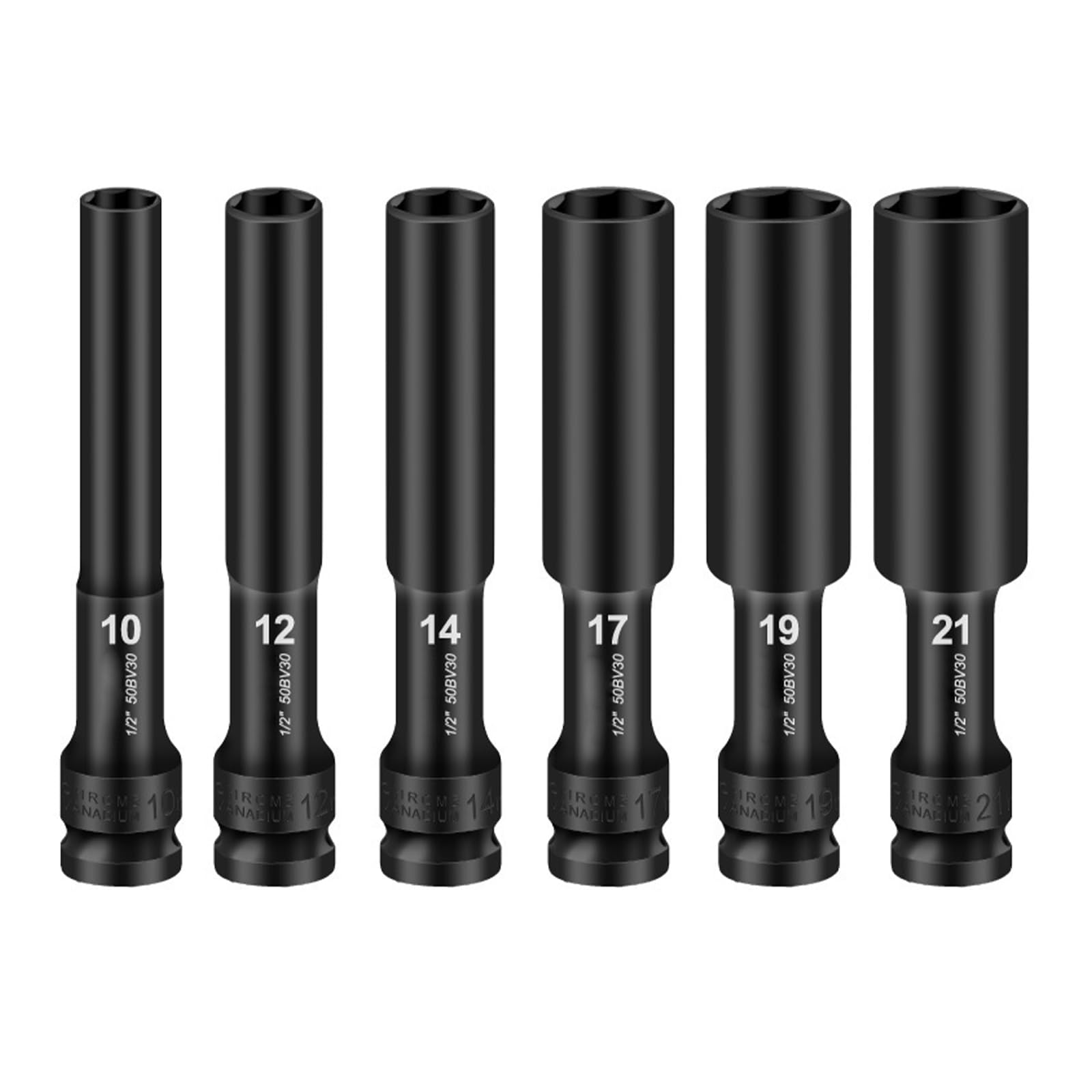 Pxzh 1 / 2Inch Hexagonal Impacts Socket Deeply Reach Tool For Professional Mechanics In Demanding Work Environment Socket Wrench Adapter