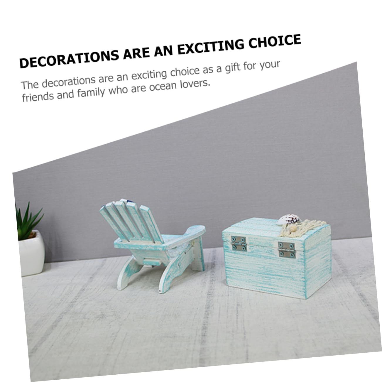 STOBAZA 4ensembles Mini Chaise Longue Décorative Style Méditerranéen pour Maison De Poupées Et Accessoire pour Décoration Intérieure Et Bricolage