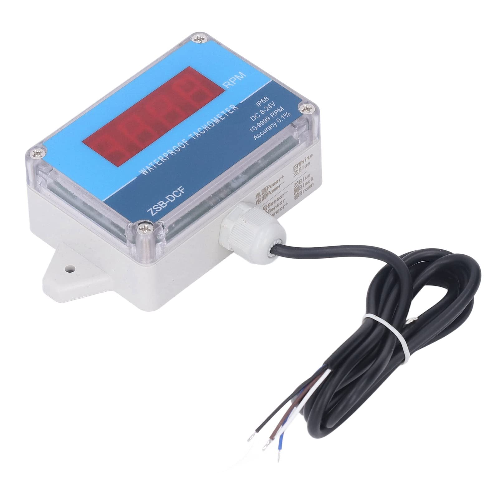 Tachymètre de Moteur LED étanche Numérique, Compteur de Vitesse de Haute Précision pour Tour de Navire IP68