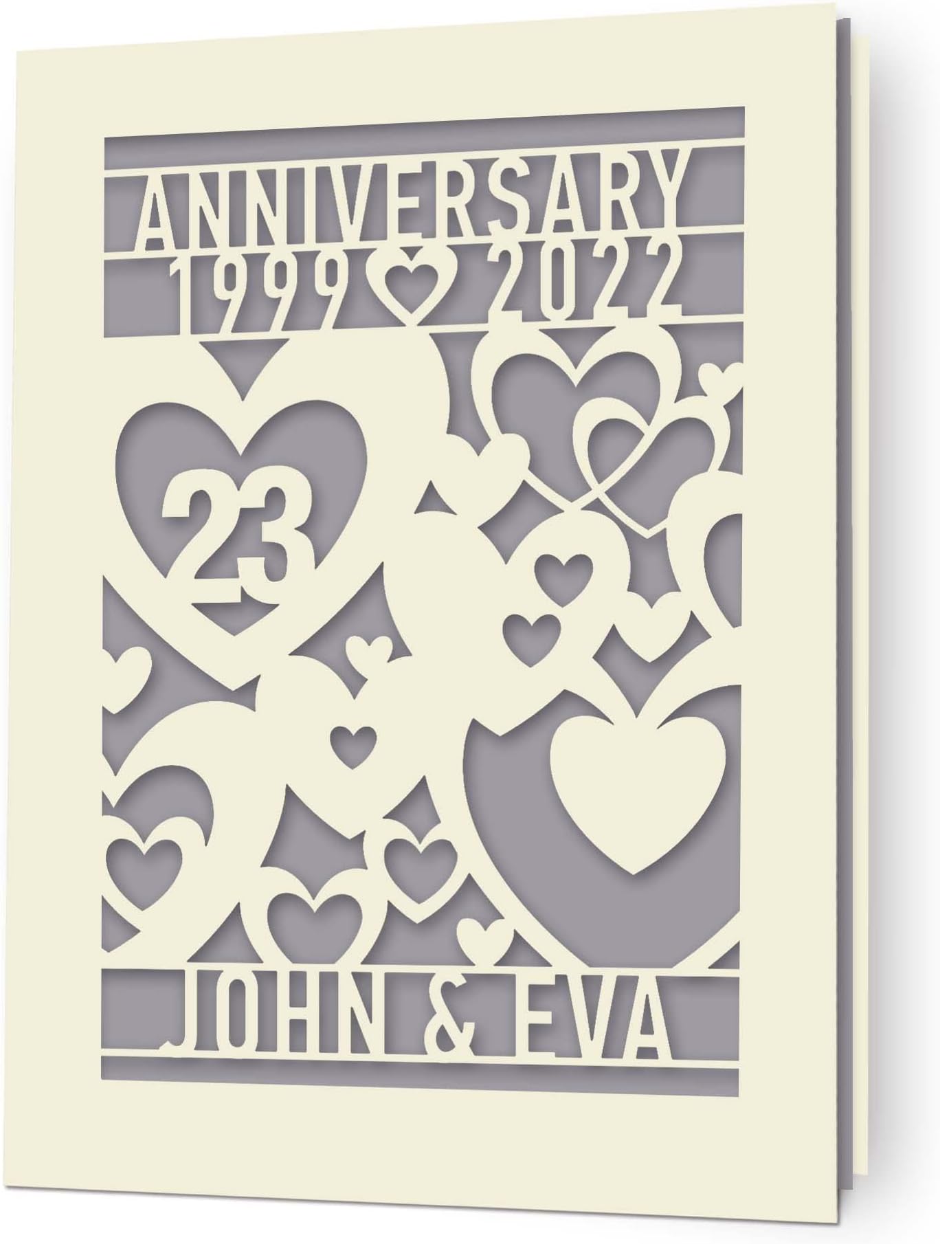 Amazon.com : EDSG Personalized Anniversary Card Wedding Anniversary ...