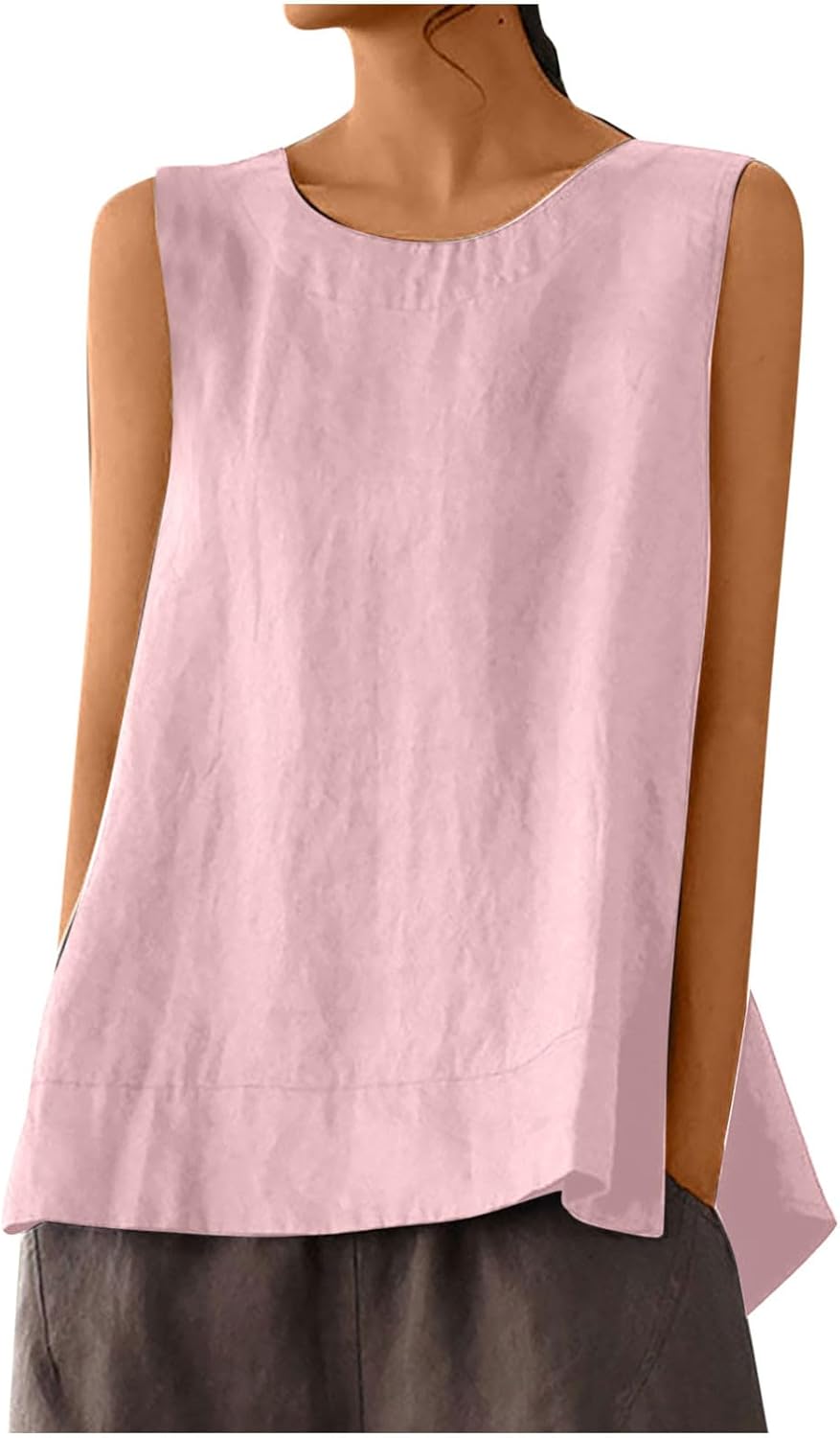 Women’s 2025 Concert Tanks: Fashionable Hippie-Inspired Solid Color Flowy Tops with Swing Hem Women’s 2025 Concert Tanks: Fashionable Hippie-Inspired Solid Color Flowy Tops with Swing Hem