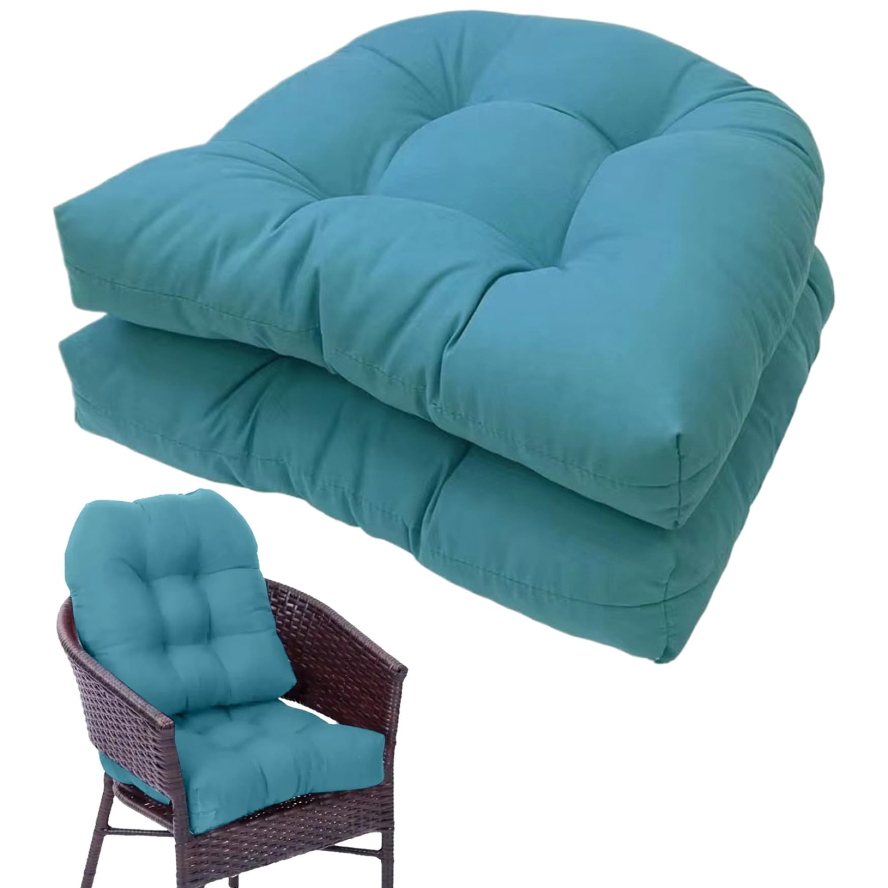 Coussins de chaise patio en peluche pour vos repas d'été sur la terrasse