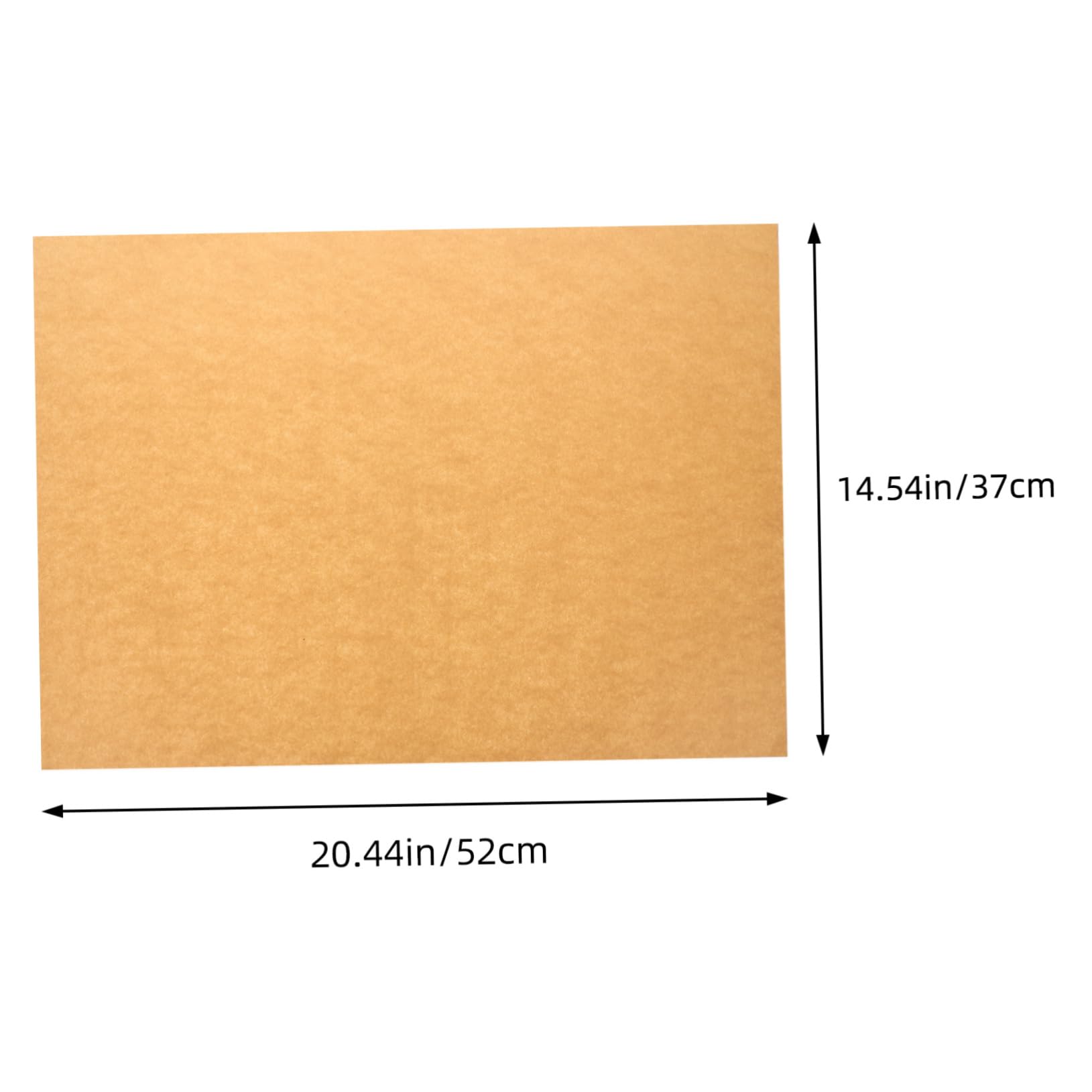 PartyKindom Papel de Obsequio Kraft Dorado para Cumpleaños y Baby Showers, Diseño Ligero, 100 Hojas de Embalaje para Manualidades y Envoltorio de Cajas