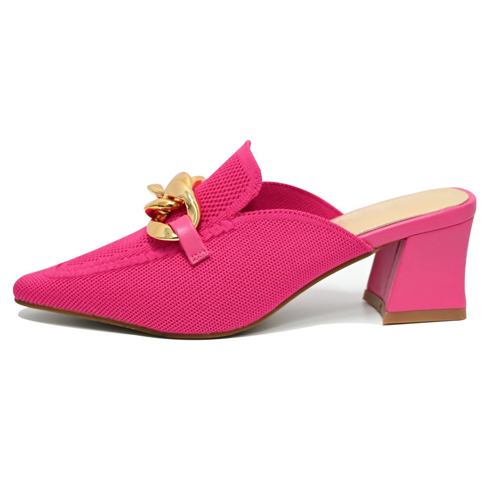 Generico Sandali Donna Estive Comodi Eleganti Sandali Chiusi Davanti Tacco Ciabatte Casual Morbidi Elegante Per Feste e Cerimonie