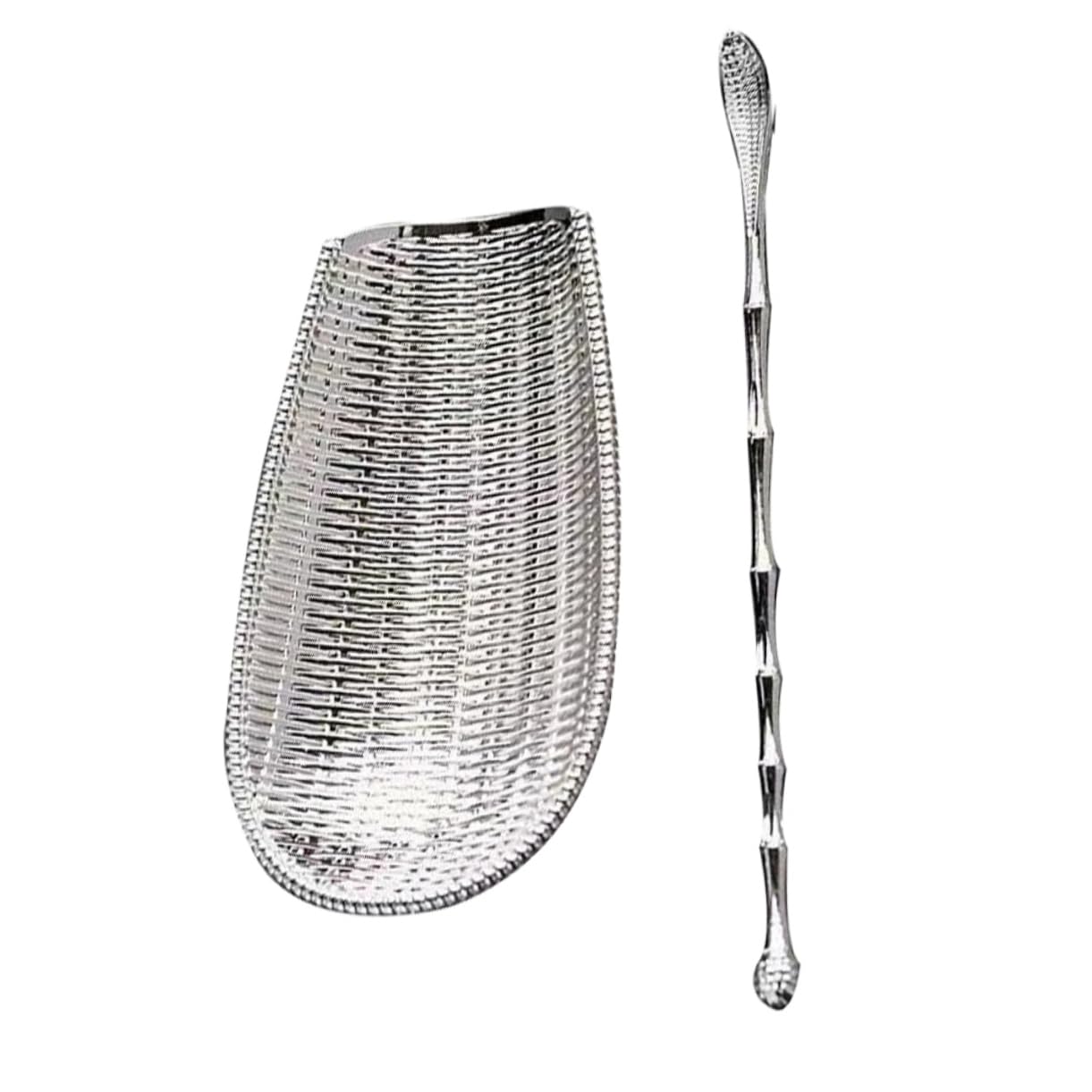 Healifty Creative Alloy Tea Scoop Shovel Set Tea Accessories for Loose Leaf Tea Easy to Clean and Use for Home Office Tea House and Restaurants