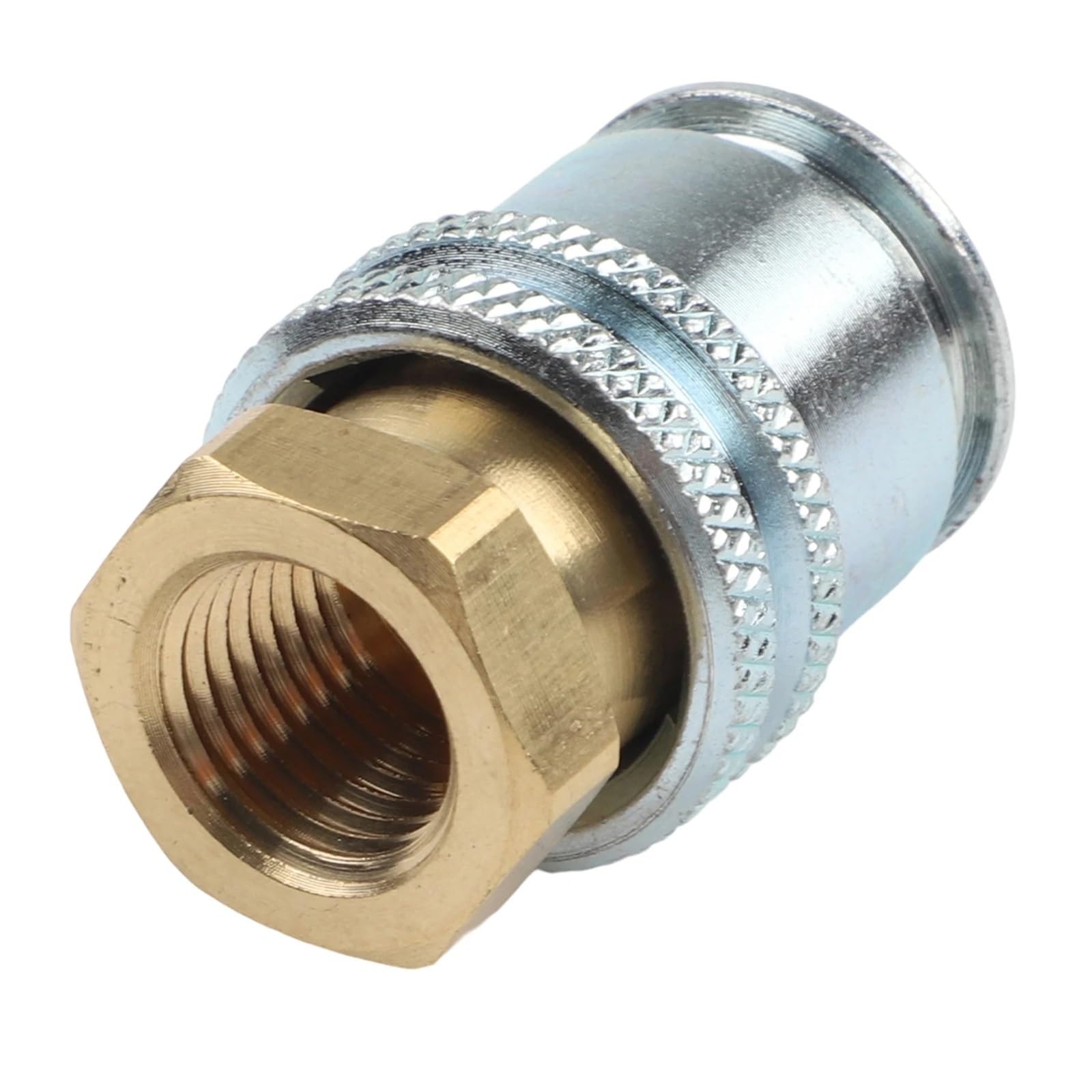 1/2 pezzi Lock On Air-Chuck 1/4NPT adattatore filettato femmina collegamento rapido pneumatico in ottone for accessori valvola di gonfiaggio(2Pcs)